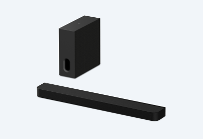 Angled view of BRAVIA Theatre Bar 7 and BRAVIA Theatre Sub 7