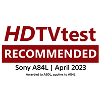 „HDTV Test Recommended“ logotipo vaizdas.