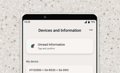 Top half of smartphone showing the in-app home technician feature
