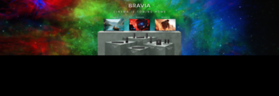 New 2026 BRAVIA Products, with colorful RGB.