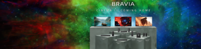 Nuevos productos BRAVIA 2026, con RGB colorido.