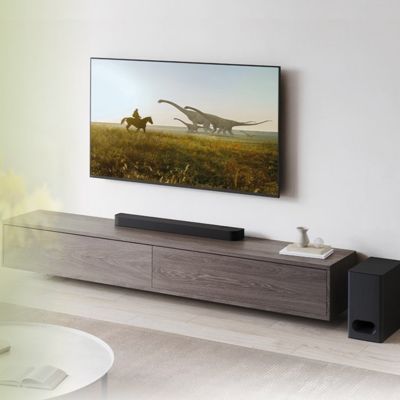 Televisor Sony con una barra de sonido