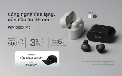 Tai nghe Truly Wireless WF-1000XM6