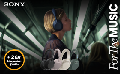2 év kiterjesztett jótállás kiválasztott Sony fejhallgatókhoz*