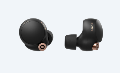 Tapones "True Wireless" en un fondo gris