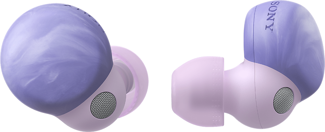Image of a pair of violet LinkBuds S headphones