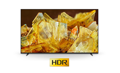 מבט קדמי על טלוויזיית X90L Series BRAVIA עם מעמד