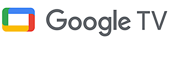 Logotipi za Google TV in OK Google