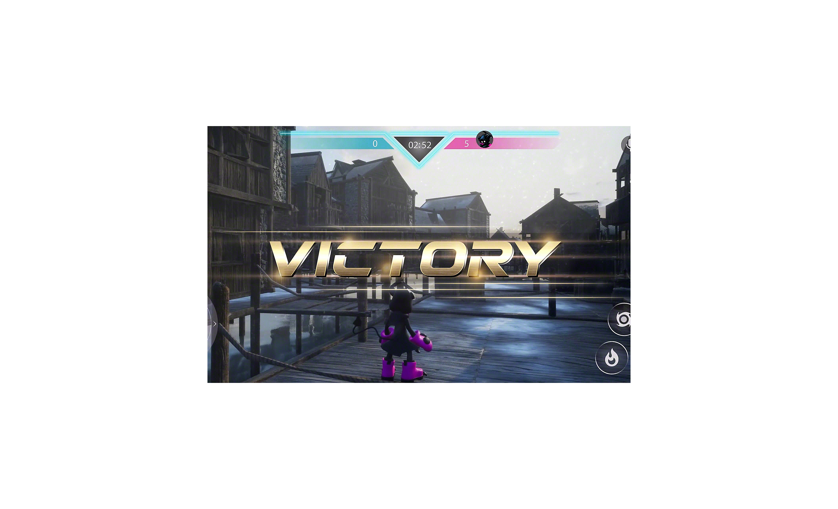 遊戲螢幕截圖，畫面顯示「VICTORY」字樣