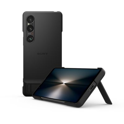 Style Cover met standaard voor Xperia 1 VI | Strap ter bescherming tegen vallen | Verbeterde grip | Veelzijdige uitvouwbare standaard