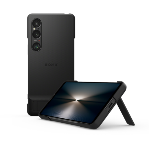 Funda de diseño con soporte para Xperia 1 VI | Correa para evitar caídas | Agarre mejorado | Soporte versátil
