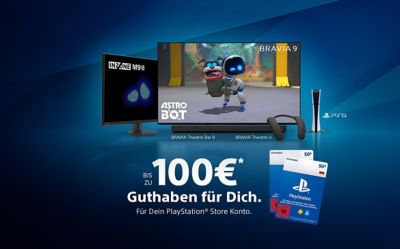 Sony Fernseher mit PlayStation-Gutscheinen