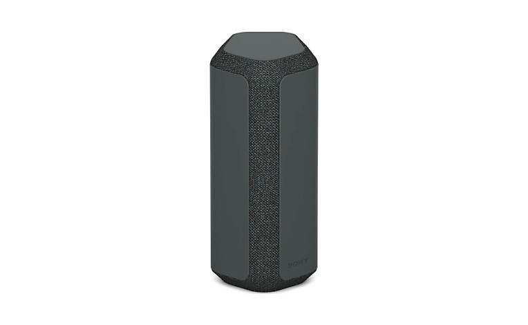 Front view of black SRS-XE300 wireless speaker