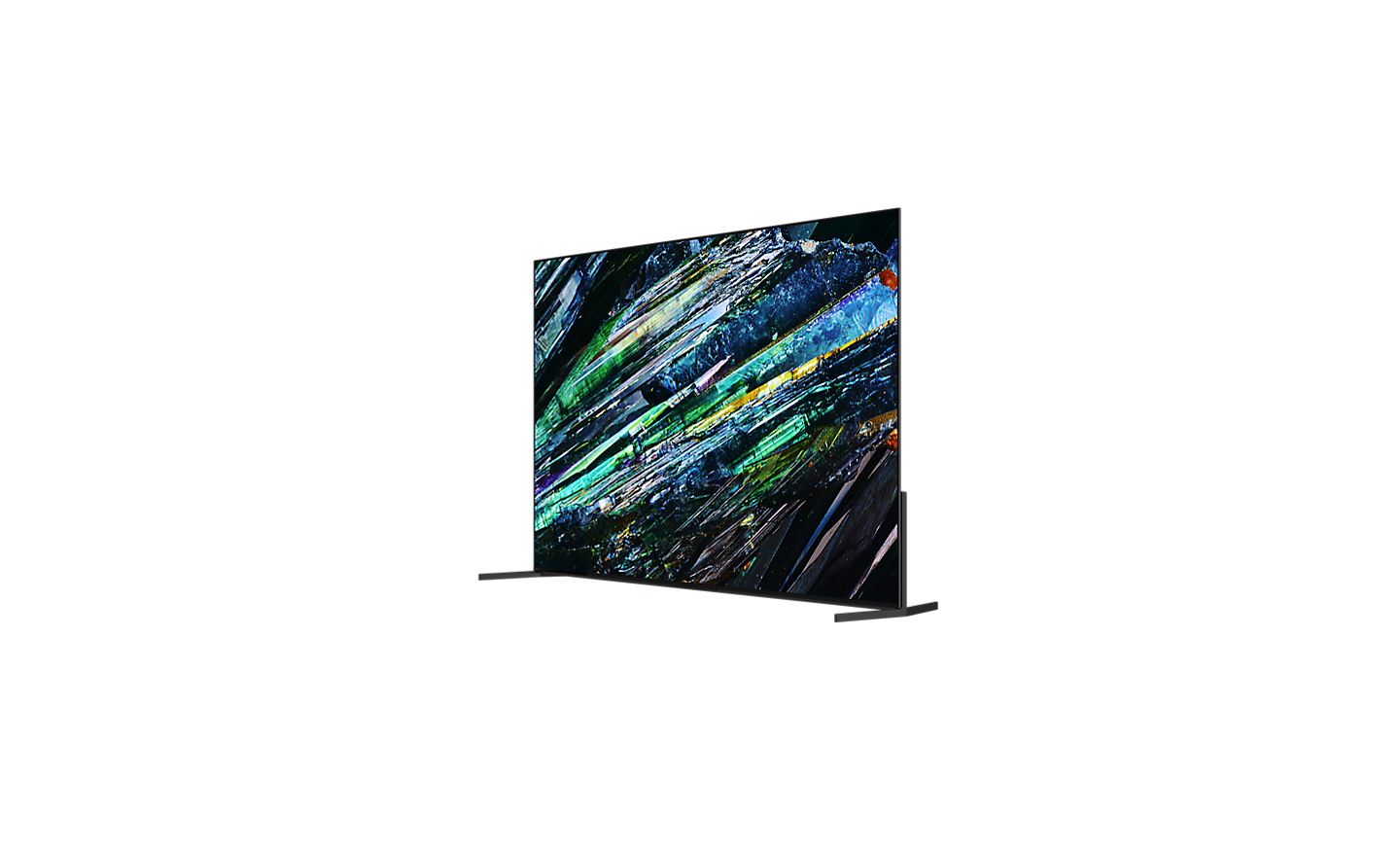 Плъзгащ се 360-градусов изглед на A95L Series, показващ изглед на телевизора от 360°