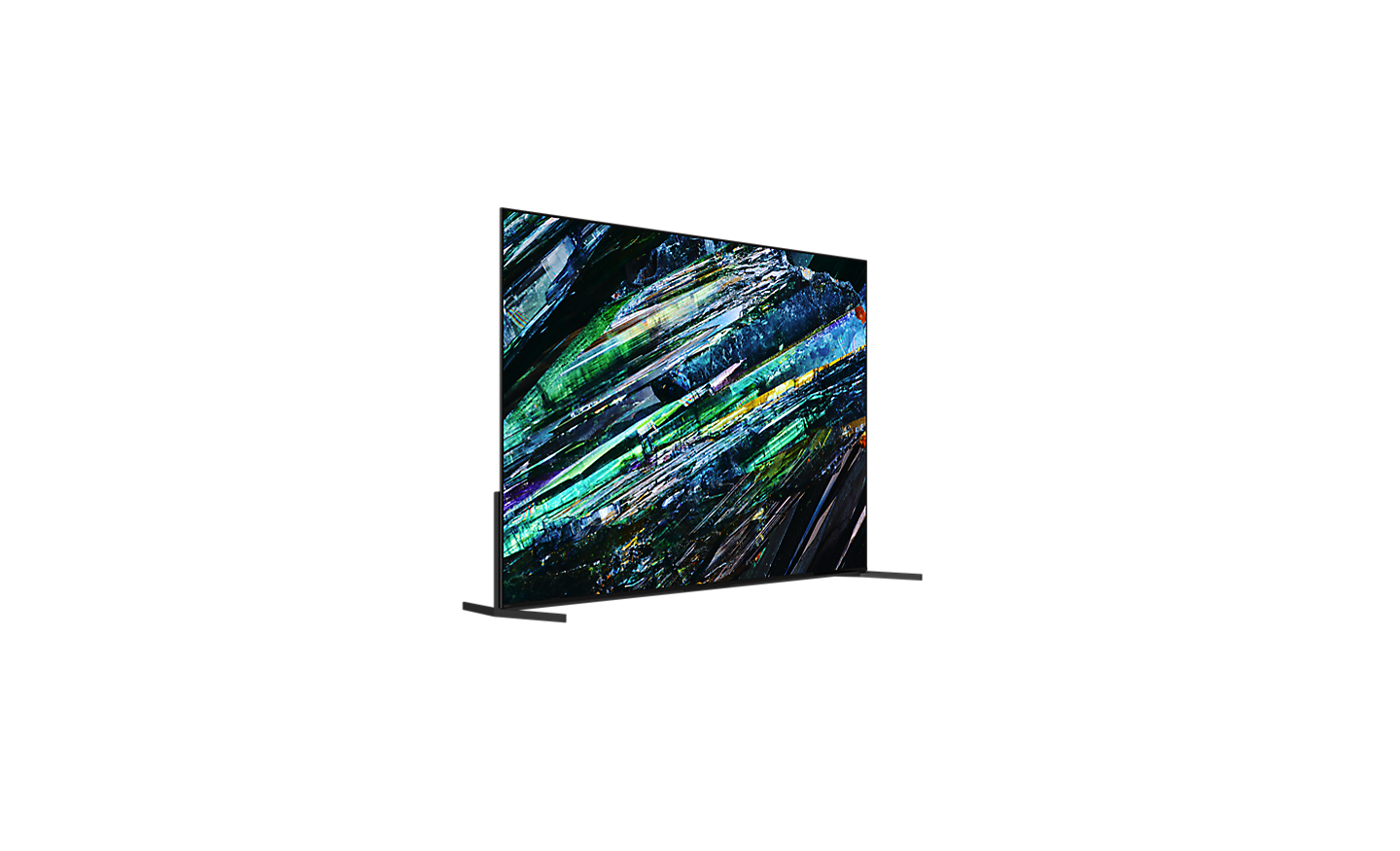 Verschuifbare 360-viewer waarmee je 360°-weergave kunt bekijken van een tv uit de A95L-serie