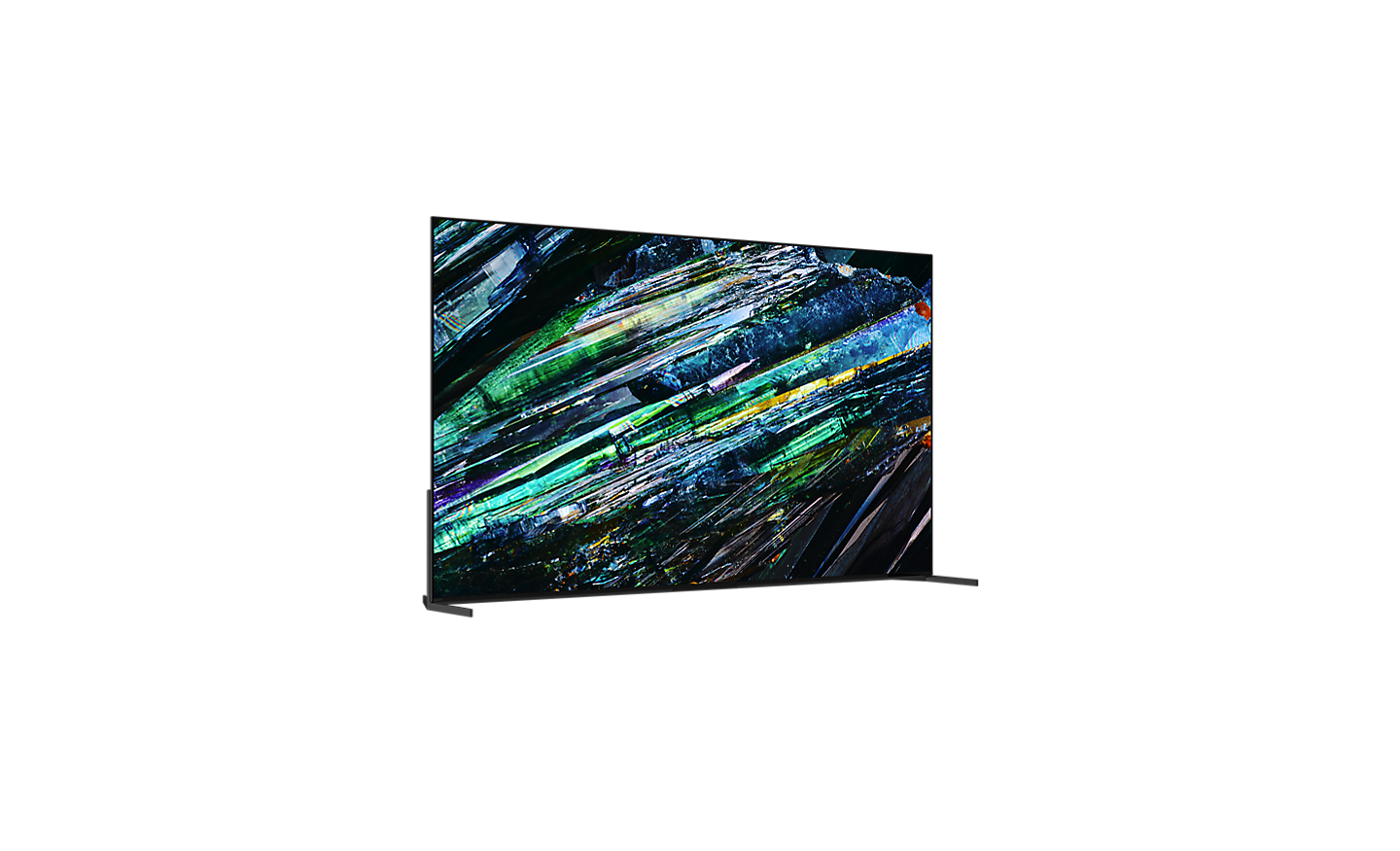 Verschuifbare 360-viewer waarmee je 360°-weergave kunt bekijken van een tv uit de A95L-serie