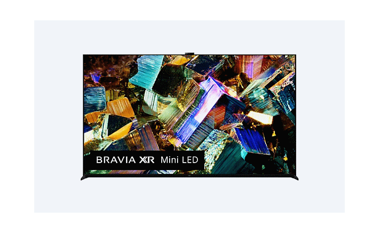 Pohled zepředu na televizor BRAVIA