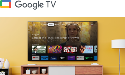 Nappali falra szerelt BRAVIA televízióval, amelyen szórakoztató alkalmazások és streamingszolgáltatások sora látható