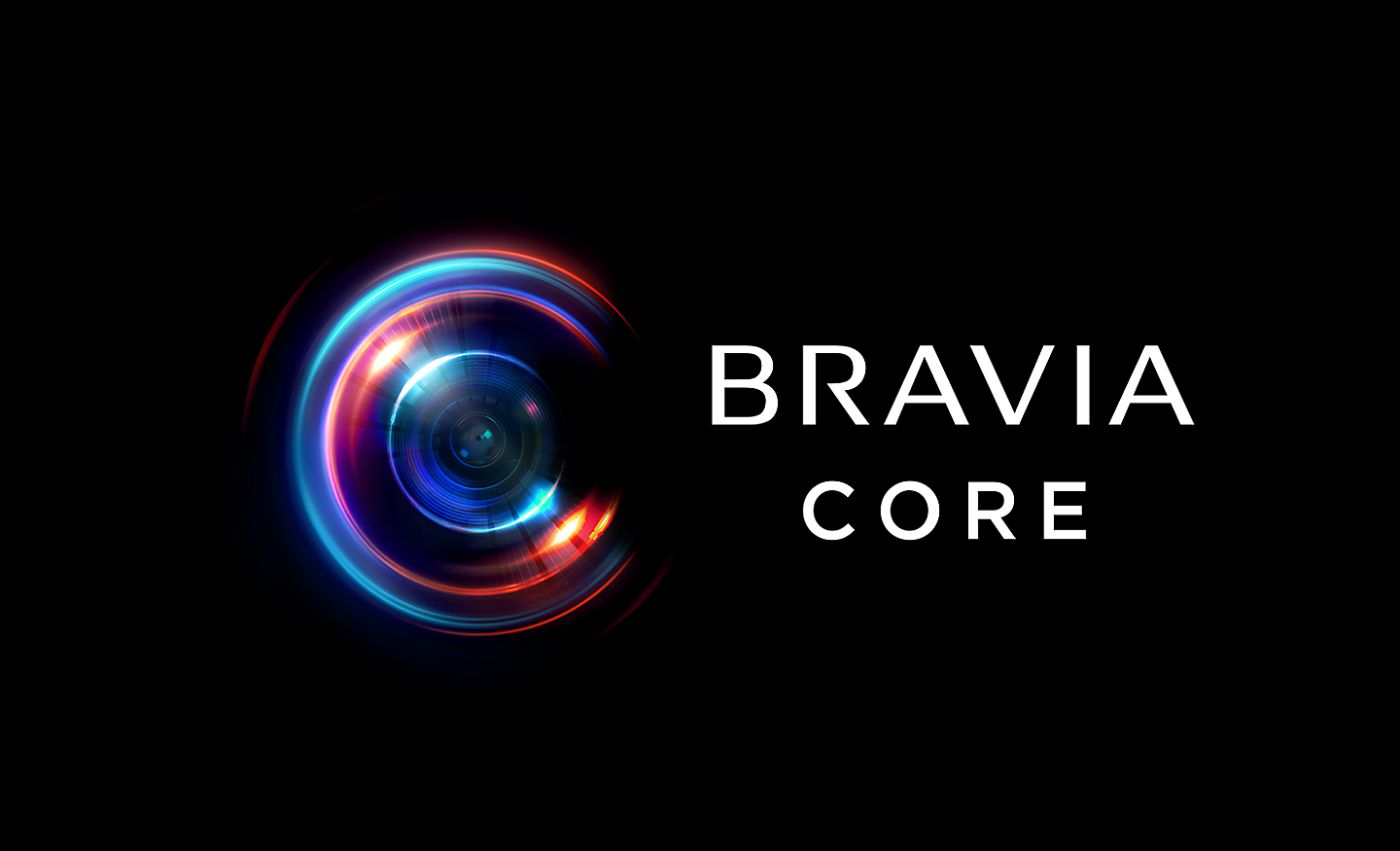Captura de pantalla que muestra el logotipo de BRAVIA CORE