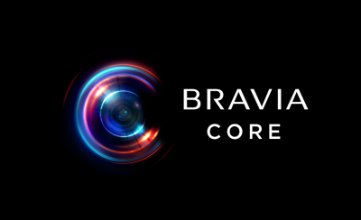 צילום מסך שמציג את הלוגו של BRAVIA CORE