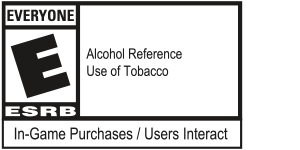 אישור ESRB E for Everyone, ציון התייחסות לאלכוהול ושימוש בטבק