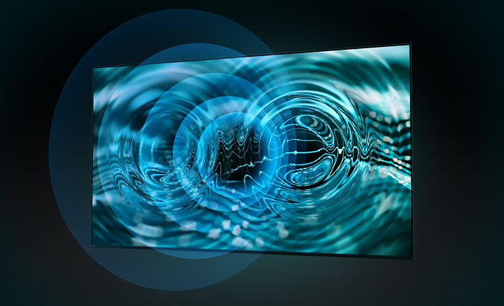 Sound from the screen, truly immersive