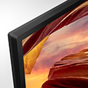 Close-up of the bezel of X77L/X78L Series BRAVIA TV