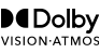 Logo of Dolby Vision and Dolby Atmos