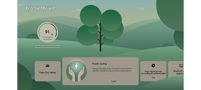 Check your eco settings. See your power usage.