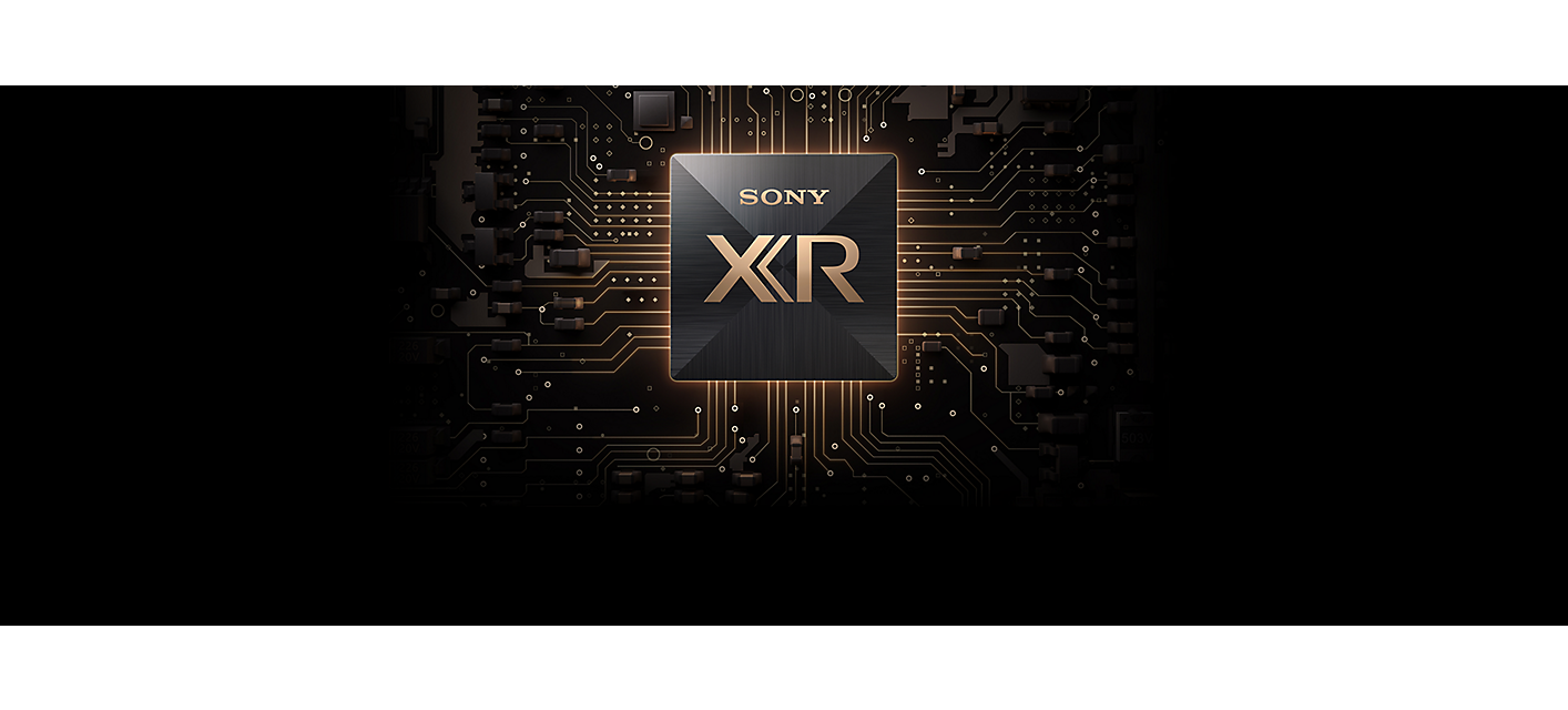 BRAVIA XR Chip von Sony in Schwarz und Gold