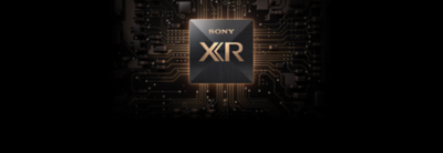 Sony BRAVIA XR chip in black and gold