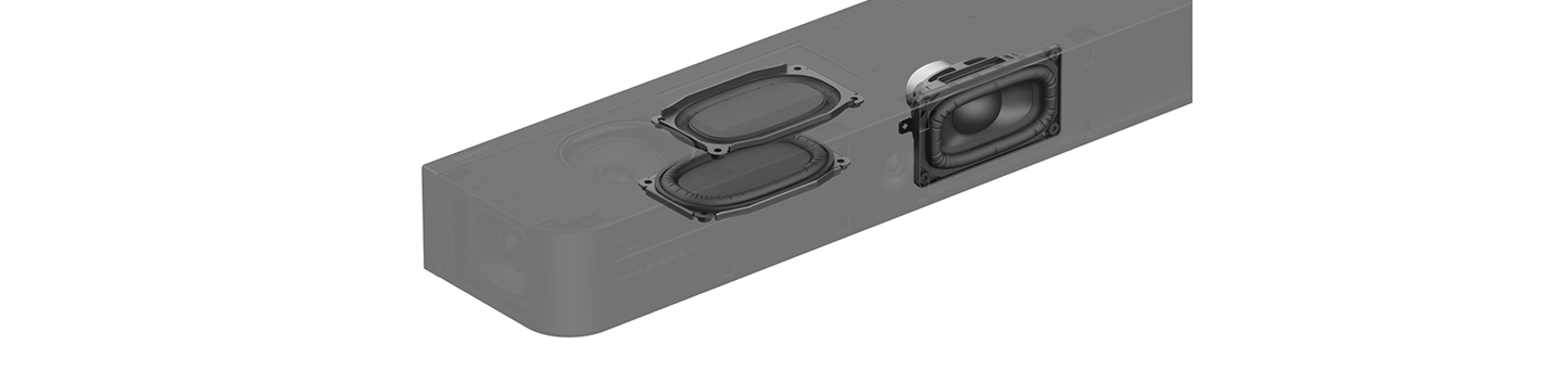 Loa quad woofer và các bộ tản âm thụ động mang đến âm trầm sâu lắng