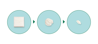 An industry first. Adopts marine biodegradable material for packaging.