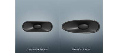 Uniquely shaped for clearer sound and deeper bass