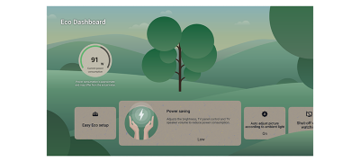 Check your eco settings. See your power usage.