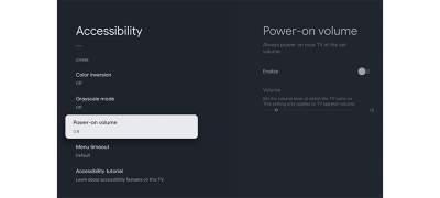 Volume preset. No more loud surprises.