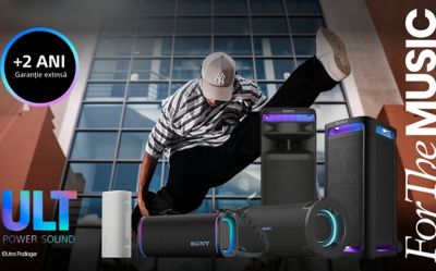Garanție extinsă de 2 ani pentru căștile Sony selectate* 