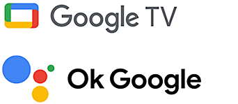 Logos Google TV et OK Google