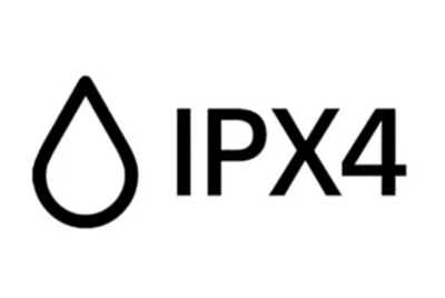 Logotipo de la clasificación de resistencia al agua IPX4