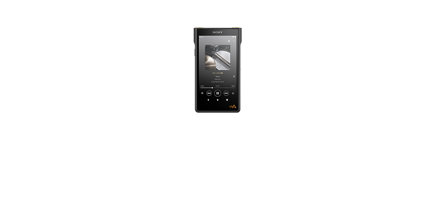 Imagem frontal do Sony Walkman NW-WM1AM2