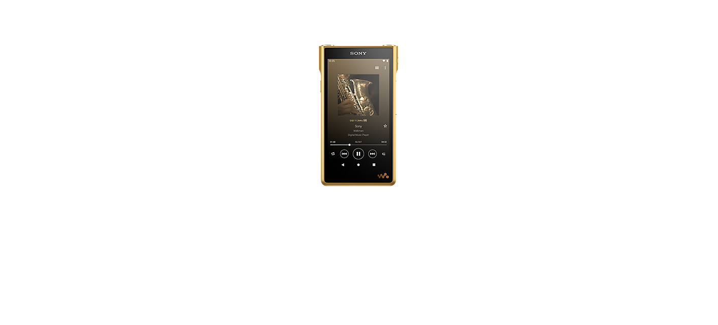 Sony NW-WM1ZM2 Walkman 的正面圖