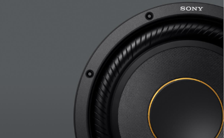 Zoomed-in view of Sony Mobile ES subwoofer