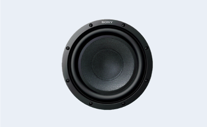 Front view of Sony subwoofer