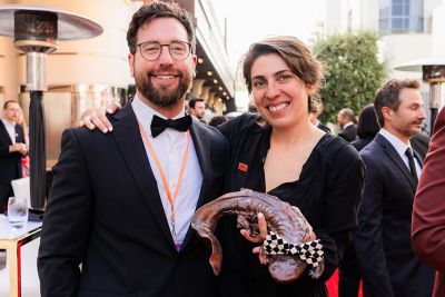 Annie Roth y Justin Grubb en los Sony Future Filmmaker Awards 2024.
