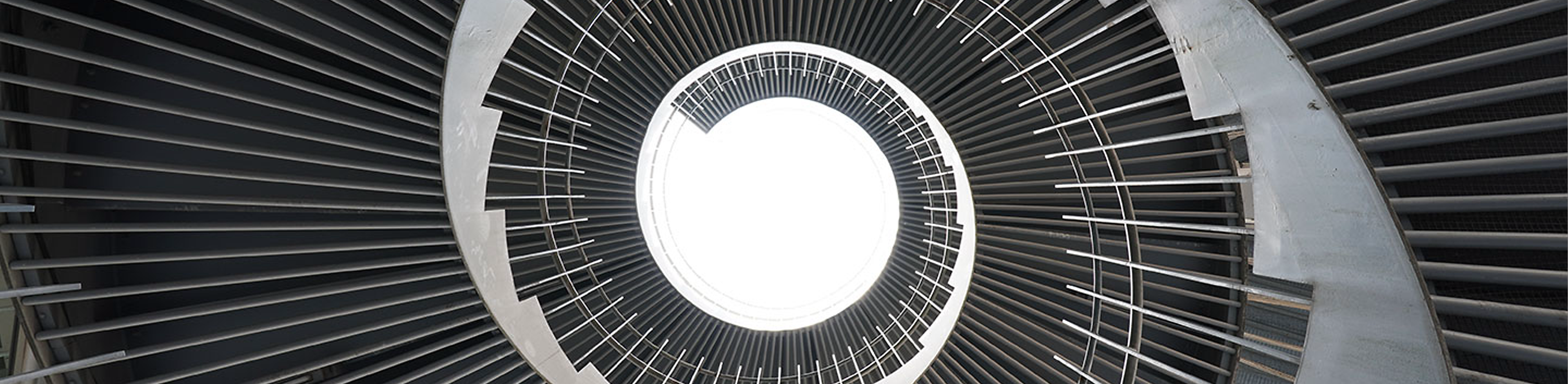 Imagem de uma escada em espiral