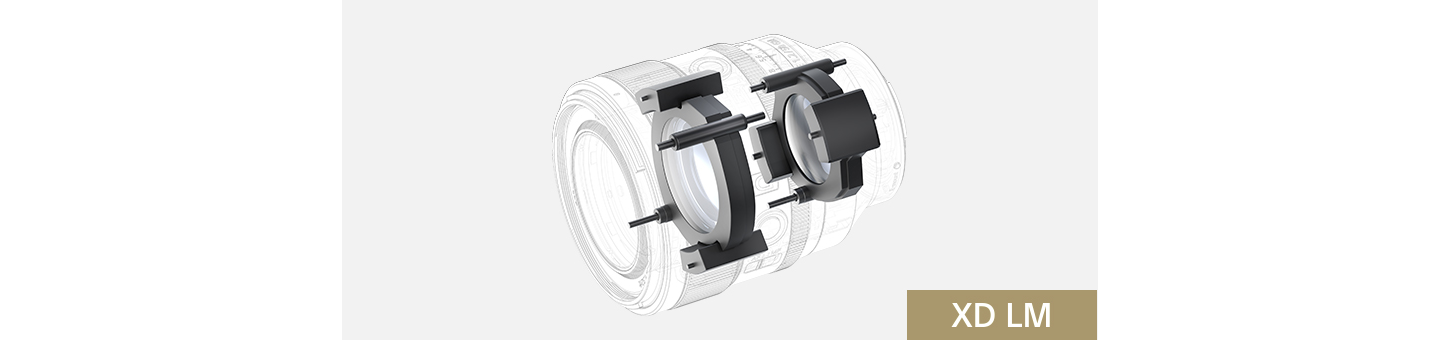 Mô-tơ tuyến tính XD giúp lấy nét tự động và theo dõi nhanh, chính xác, êm