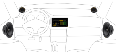 Bi-amp front 2-way speaker drive settings