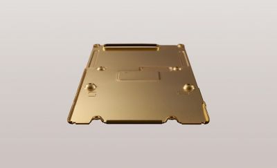 Angled shot of OFC Rear Chassis shielding bracket