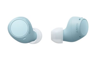 WF-C510 earbuds in blue