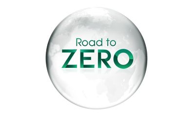 El logotipo de Road to Zero de Sony.